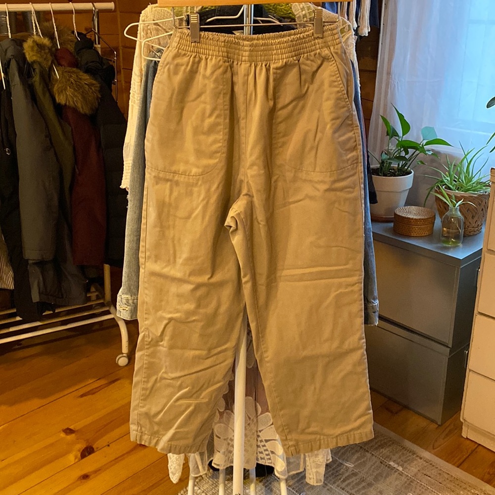Vintage lined khaki pants.